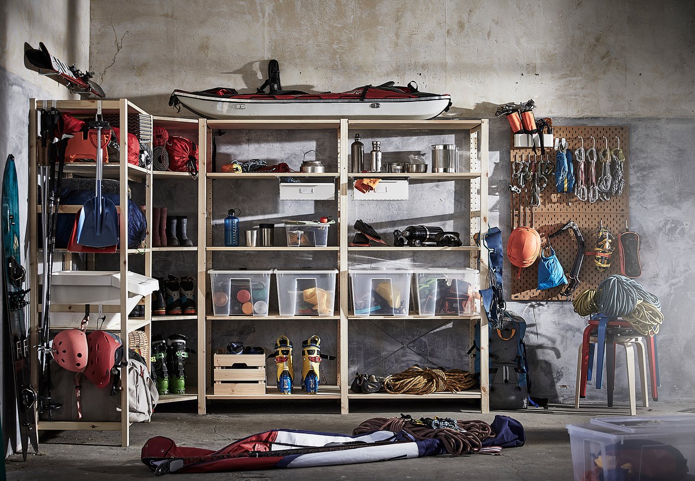 ※アキyan IVAR 4 sections/corner, pine, 249/164x50x179 cm - IKEA