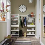 JONAXEL / GREJIG Hallway furniture, set of 5, white/grey