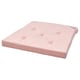 Option: JUSTINA Chair pad, pink/white, 42/35x40x4 cm