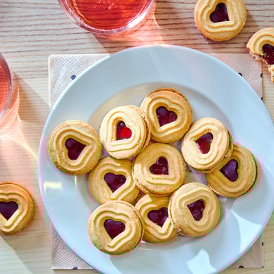 KAFFEREP Biscuits, with raspberry-flavoured filling, 176 g