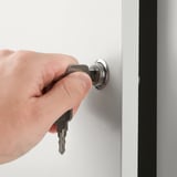 KALLAX Insert with lockable door, white, 33x33 cm