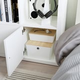 KALLAX Shelving unit with doors, white, 77x77 cm