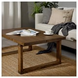 KALLBÄCKEN Coffee table, oak veneer brown stained, 114x72 cm
