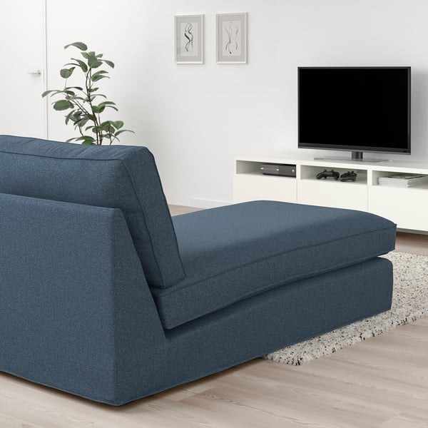 KIVIK Chaise longue, Gunnared blue