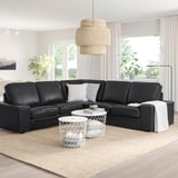KIVIK Corner sofa, 4-seat, Grann/Bomstad black