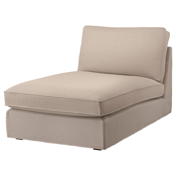 KIVIK Cover for chaise longue, Tallmyra beige
