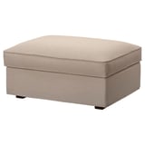 KIVIK Cover for footstool with storage, Tallmyra beige