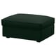 KIVIK Cover for footstool with storage, Tallmyra dark green