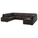 KIVIK U-shaped sofa, 7-seat, Grann/Bomstad dark brown