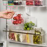 KLIPPKAKTUS Storage box for fridge, set of 3, transparent