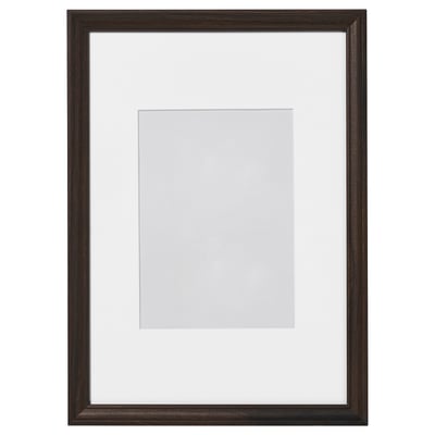 KLOTKÖRSBÄR Frame, oak effect/dark brown, 21x30 cm