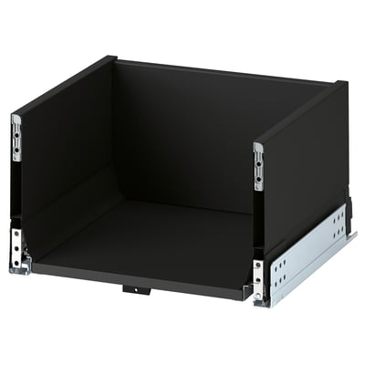 KNIVSHULT Drawer, high, dark grey, 40x37 cm