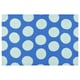 KÖRFÄLTSPIL Door mat, blue green/circle pattern, 40x60 cm