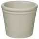 KÖRSBÄRSBJÖRK Plant pot, light grey-beige, 6 cm