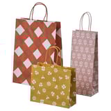 KÖSSEBÄR Gift bag, set of 3, mixed patterns