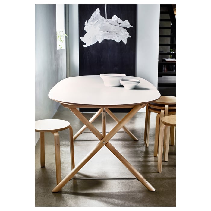 KRUSNING Pendant lamp shade, white, 85 cm IKEA Switzerland