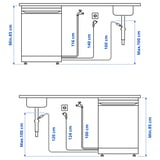 LAGAN Freestanding dishwasher, white
