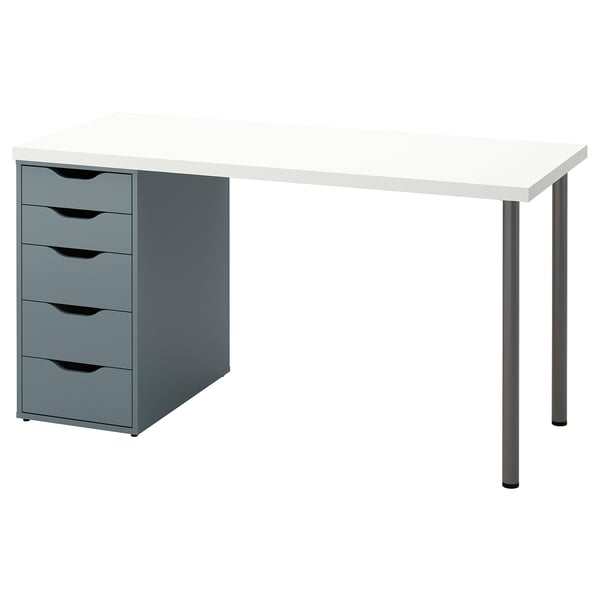 LAGKAPTEN / ALEX Desk white/greyturquoise IKEA Switzerland