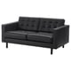 LANDSKRONA 2-seat sofa, Grann/Bomstad black/wood/black