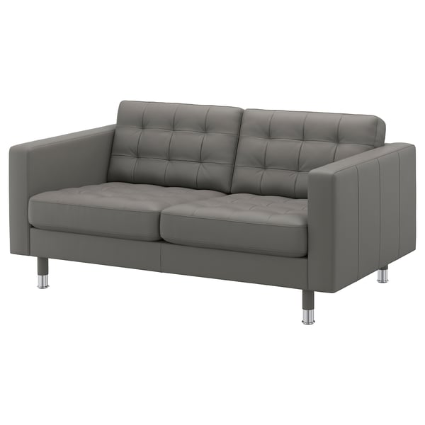 LANDSKRONA 2-seat sofa, Grann/Bomstad grey-green/metal