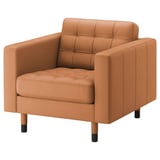 LANDSKRONA Armchair, Grann/Bomstad golden-brown/wood/black