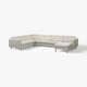 LANDSKRONA Corner sofa, 6-seat w chaise longue, Gunnared beige/black/wood