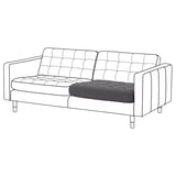 LANDSKRONA Seat cushion for 3 seat sofa, Gunnared/dark grey for replacement