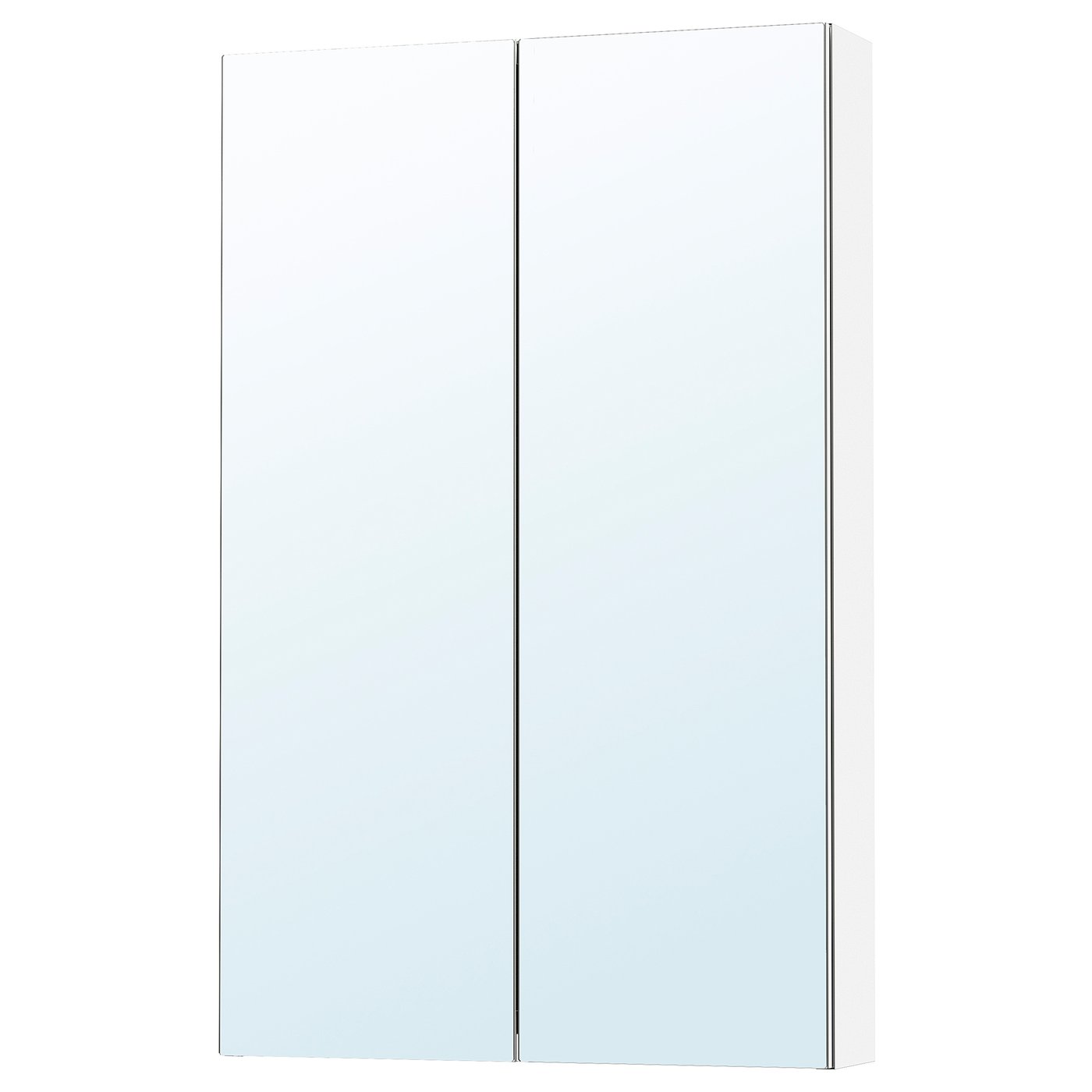 LETTAN mirror cabinet with doors, mirror effect/mirror glass