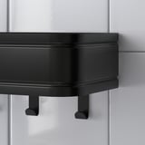 LILLASJÖN Wall shelf with 5 hooks