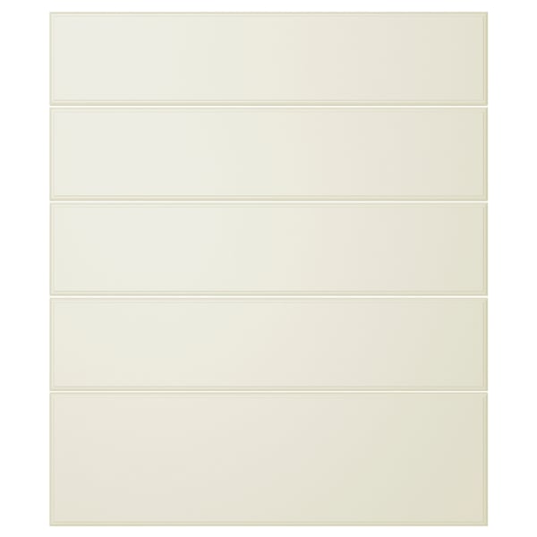 LILLBYN Drawer front, set of 5, off-white, 60x70 cm