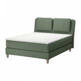 LILLFJÄLLET Divan bed, Vågstranda firm/medium firm/Nordberget Tibbleby green, 160x200 cm