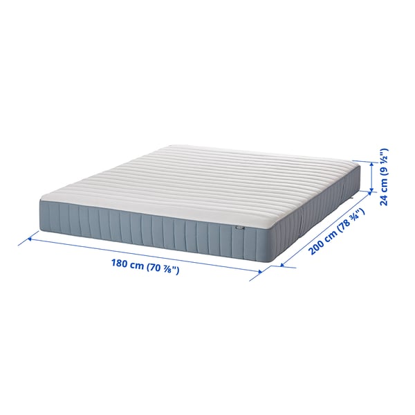 LILLFJÄLLET Divan bed with storage, Valevåg medium firm/Nisseholm Tibbleby beige, 180x200 cm