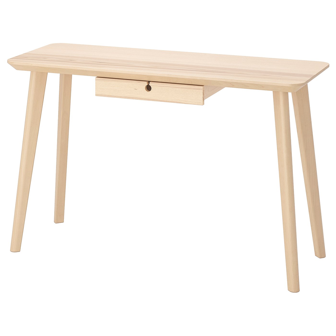 LISABO ナチュラルデスク 引き出し付き 118x45 cm LISABO desk, ash veneer, 118x45 cm - IKEA Switzerland