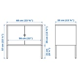 LIXHULT Cabinet, metal/grey, 60x35 cm