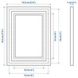 LOMVIKEN Frame, white, 13x18 cm