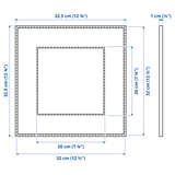 LOMVIKEN Frame, white, 32x32 cm