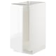 METOD Base cab f sink/waste sorting, white/Voxtorp high-gloss/white, 40x60 cm