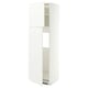 METOD High cabinet for fridge w 2 doors, white/Aspudden matt white, 60x60x200 cm