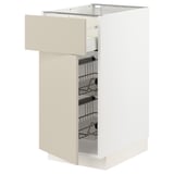 METOD / MAXIMERA Base cab w wire basket/drawer/door