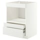 METOD / MAXIMERA Base cabinet f built-in appliances, white/Stensund white, 60x60 cm