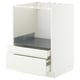 METOD / MAXIMERA Base cabinet f combi micro/drawers, white/Stensund white, 60x60 cm