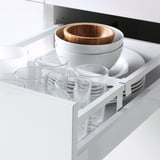 METOD / MAXIMERA Base cb 2 frnts/2 low/1 md/1 hi drw, white/Bodbyn off-white, 40x60 cm