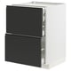 METOD / MAXIMERA Base cb 2 frnts/2 low/1 md/1 hi drw, white/Upplöv matt anthracite, 60x60 cm