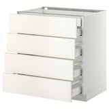 METOD / MAXIMERA Base cb 4 frnts/2 low/3 md drwrs, white/Veddinge white, 80x60 cm