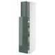 METOD / MAXIMERA Hc w p-o func 1dr/4drw, white/Kallarp high-gloss dark grey-green, 40x60x200 cm