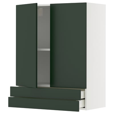 METOD / MAXIMERA Wall cabinet w 2 doors/2 drawers
