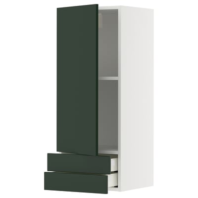 METOD / MAXIMERA Wall cabinet with door/2 drawers