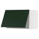 METOD Wall cabinet horizontal w push-open, white/Havstorp deep green, 60x40 cm
