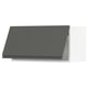 METOD Wall cabinet horizontal w push-open, white/Voxtorp dark grey, 80x40 cm
