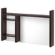 Option: MICKE Add-on unit high, black-brown, 105x65 cm